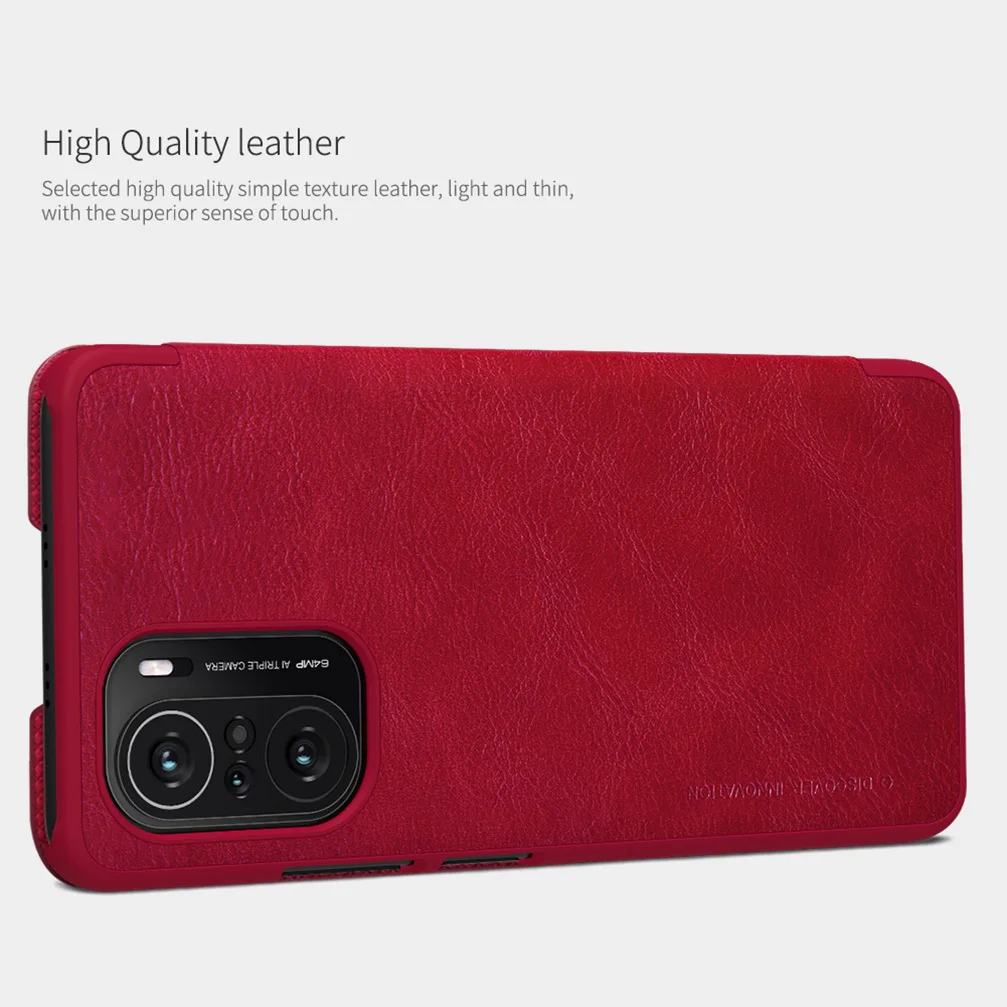 for xiaomi mi 11i case nillkin qin leather flip wallet cover for xiaomi poco f3 with card slot case free global shipping