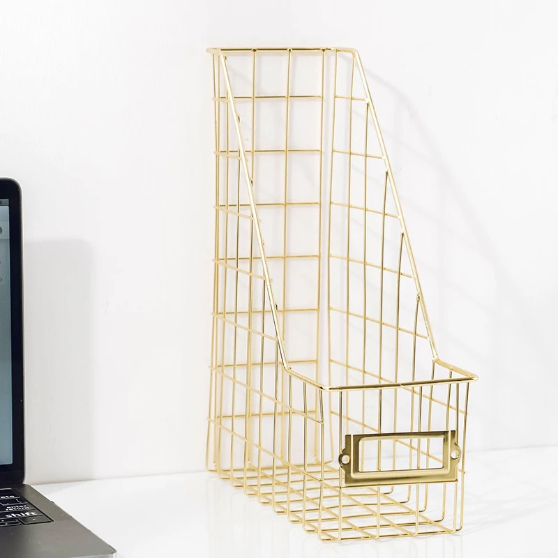 

File Holder Mesh Bedroom Stationery Desk Organizer Management Magazine Rack Stand Book Shelf