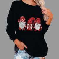spring hip hop outer clothing ladies sweatshirt y2k ragdoll santa cartoon print women harajuku pullover female essential tops