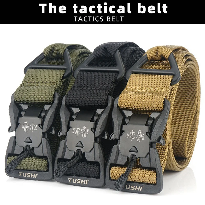 Новый Магнитный ремень унисекс спортивный высокого качества нейлон