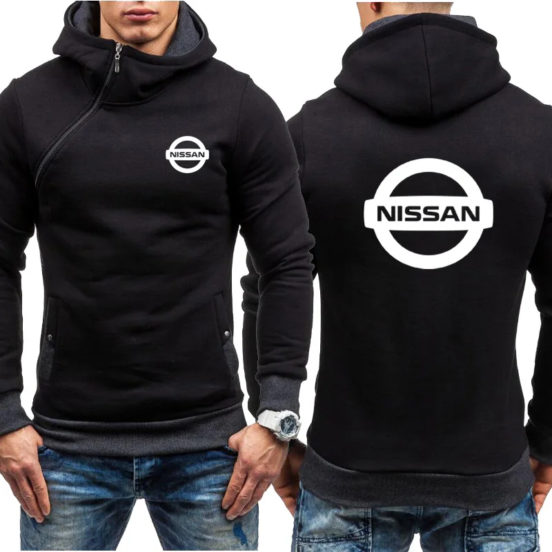 

Hoodies Men Nissan Car Logo Sweatshirt Hoody Fashion Spring Autumn Fleece Cotton Zipper Jacket HipHop Harajuku Male Clothing