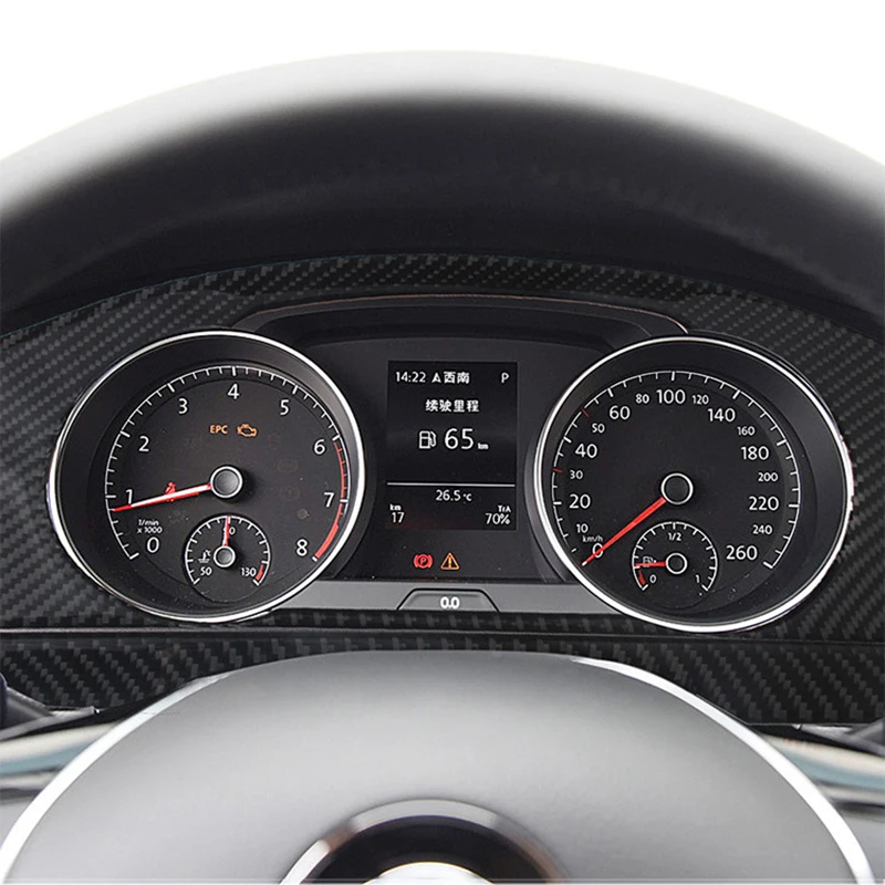 Внутренняя Панель инструмента из углеродного волокна для Volkswagen Vw Golf 7 Gti Mk7 2014-2019