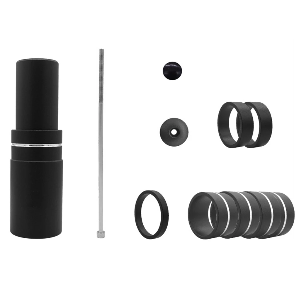 

210mm Bicycle Fork Stem Extender Bike 28.6mm Handlebar Rise Up Adapter Aluminum Alloy Cycling Height Increased
