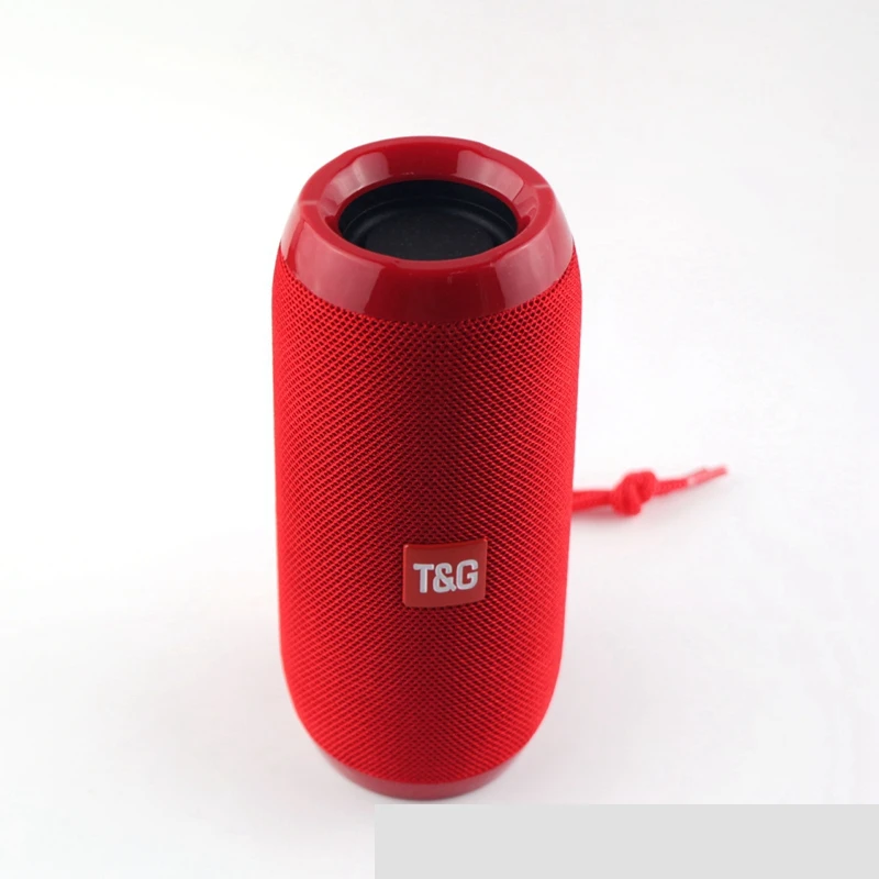 Красный Водонепроницаемый Bluetooth динамик открытый портативный беспроводной Перезаряжаемый Blutooth сабвуфер колонки Саундбар громкоговоритель TF MP3 - Цвет: Красный