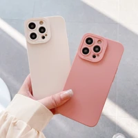 luxury soft matte phone case for iphone 11 12 13 pro xs max x xr 7 8 plus se2 se 2020 candy shockproof bumper back cover