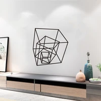 simple modern geometric wall stickers living room bar restaurant game room studio decorative wall stickers