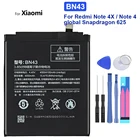 Аккумулятор BN43 BN41 для Xiao Mi Xiaomi Redmi Note 4X Note 4 Global Snapdragon 625 BN 43 Note4 Phone MTK Helio X20 Note 4X Pro