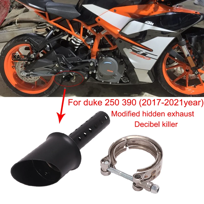 Слипоны для DUKE 390 250 200 125 RC390 KTM390 2017 2021 мотоцикл GP гоночный Ehxaust скрытый глушитель дБ