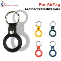 for apple airtags leather case keychain protective sleeve for airtag tracker locator device anti lost case for airtag llavero