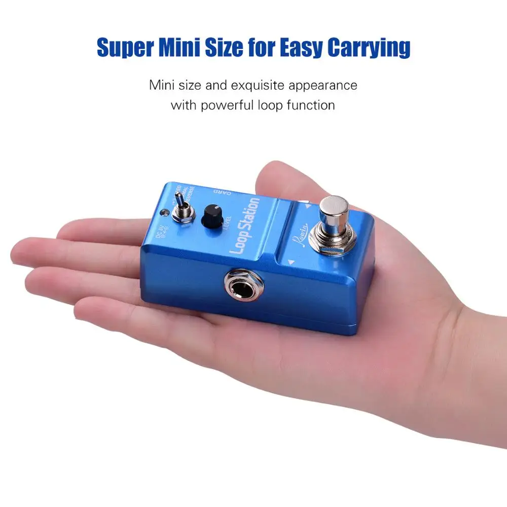 Rowin Loop Station Mini Looper педаль для гитарных эффектов 10 минут записи времени 3 рабочих