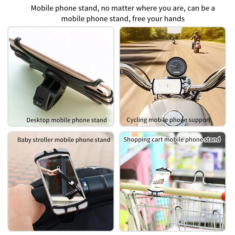 

Bicycle Phone Holder for IPhone 11 pro max 6 7 8 plus X Xs for Mobile Phone Mount Band Bike GPS Clip Universal phone holder bike