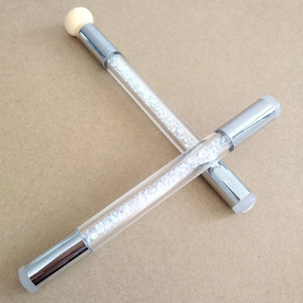 Дизайн ногтей ручка с кисточкой губка двойной головкой моющийся переводной