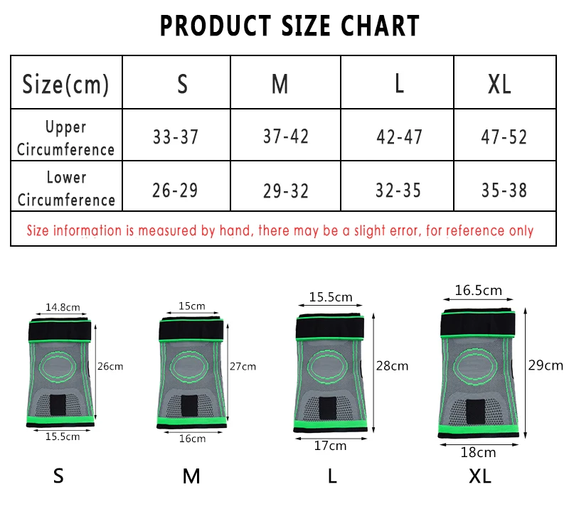 

1PCS Knee Support Professional Protective Sports Knee Pad Breathable Bandage Knee Brace Basketball Tennis Cycling 2019 New 8