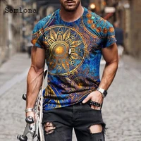 samlona plus size 3xl mens clothing basic tops fashion 3d print t shirt 2021 new summer casual pullovers masculinas tees shirt