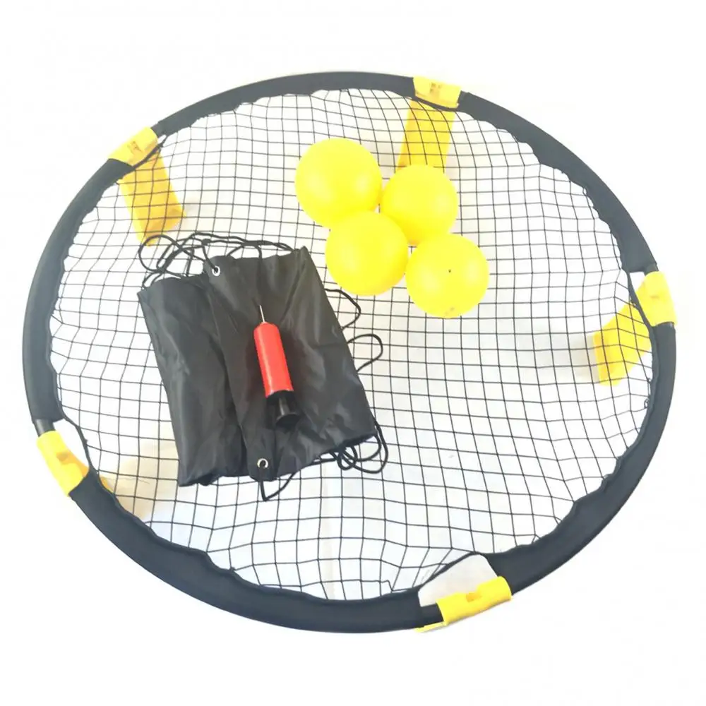

Mini Beach Volleyball Game Set Outdoor Team Sports Spikeball Lawn Fitness Equipment