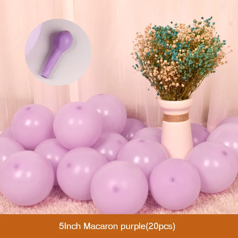 Macaron Purple DIY прозрачный латексный шар в коробке, детские блоки любви для мальчиков и девочек, украшение для свадьбы, дня рождения, вечеринки - Цвет: Macaron Purple
