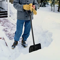 multifunction snow shovel metal portable telescopic ergonomic snow shovel with glass fiber handle for car garden courtyard