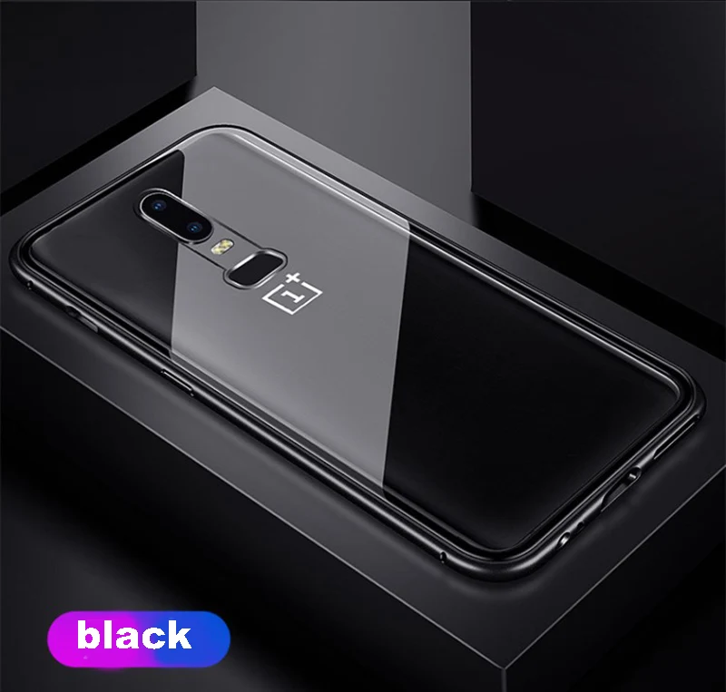 Роскошный Магнитный адсорбционный металлический чехол для Oneplus 7 Pro из