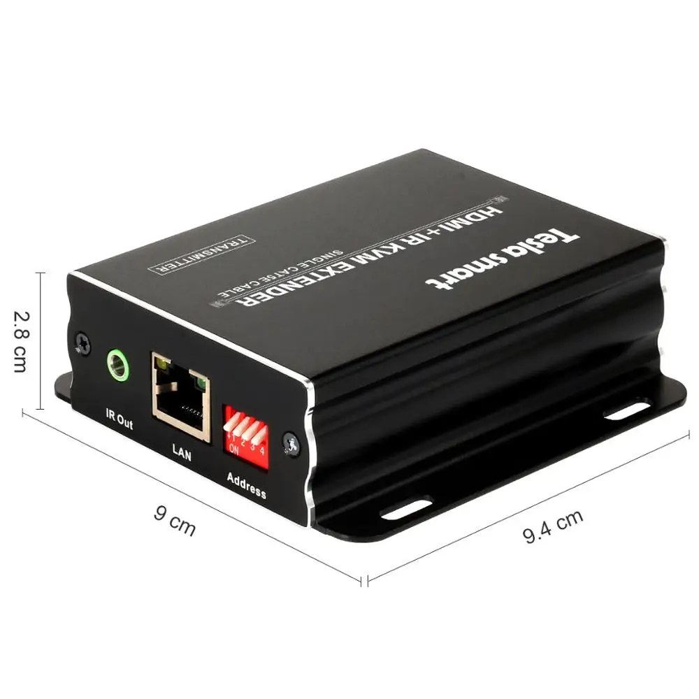 Tesla smart много для многих IP сети KVM удлинитель Высокое качество 120 м USB HDMI IR KVM удлинитель CAT5e/6 TCP/IP(только TX
