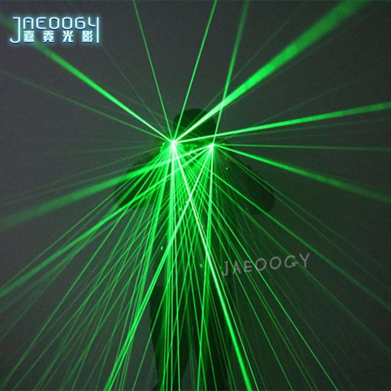 Новинка 2020 зеленые светящиеся очки с красным лазерным излучением для Хэллоуина