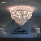 Потолочный светильник со стразами, золотистый, K9