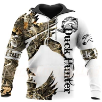 spring autumn hoodies mallard duck hunting 3d printing hooded for men and women outwear pullover casual sweatshirt unisex be248