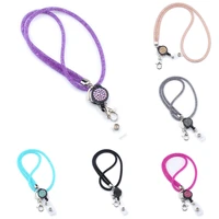 retractable lanyard badges holder for cellphones office id hanging rope mesh necklace strap universal keychain