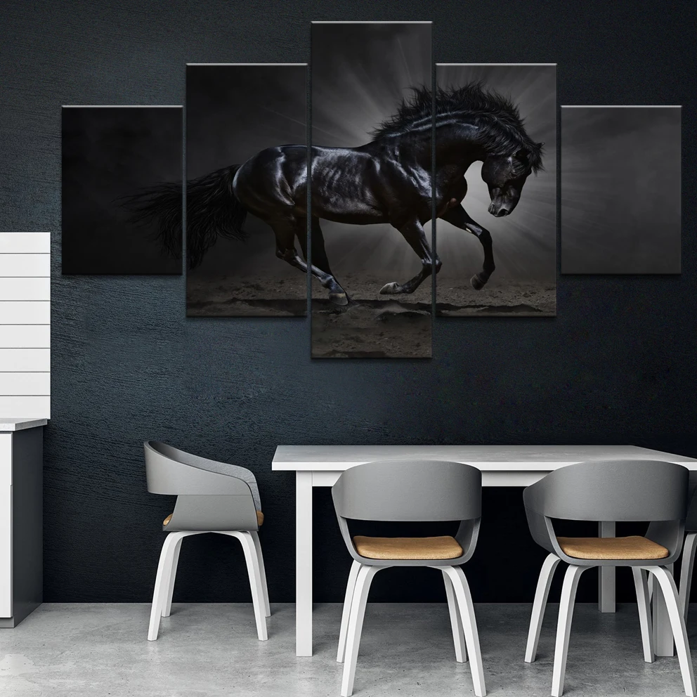 Домашний декор с Современные Холст Гостиная высокой четкости изображения 5