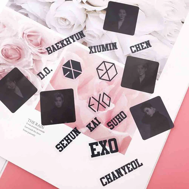 KPOP EXO PLANET #5 Five Tour концерт CHANYEOL D.O. Прозрачные наклейки BAEKHYUN SEHUN LAY SUHO XIUMIN клейкие