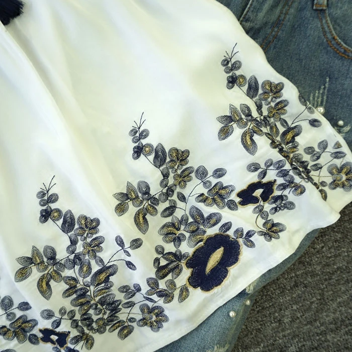 Хлопковая блузка размера плюс Летняя туника 2020 модные повседневные блузки с