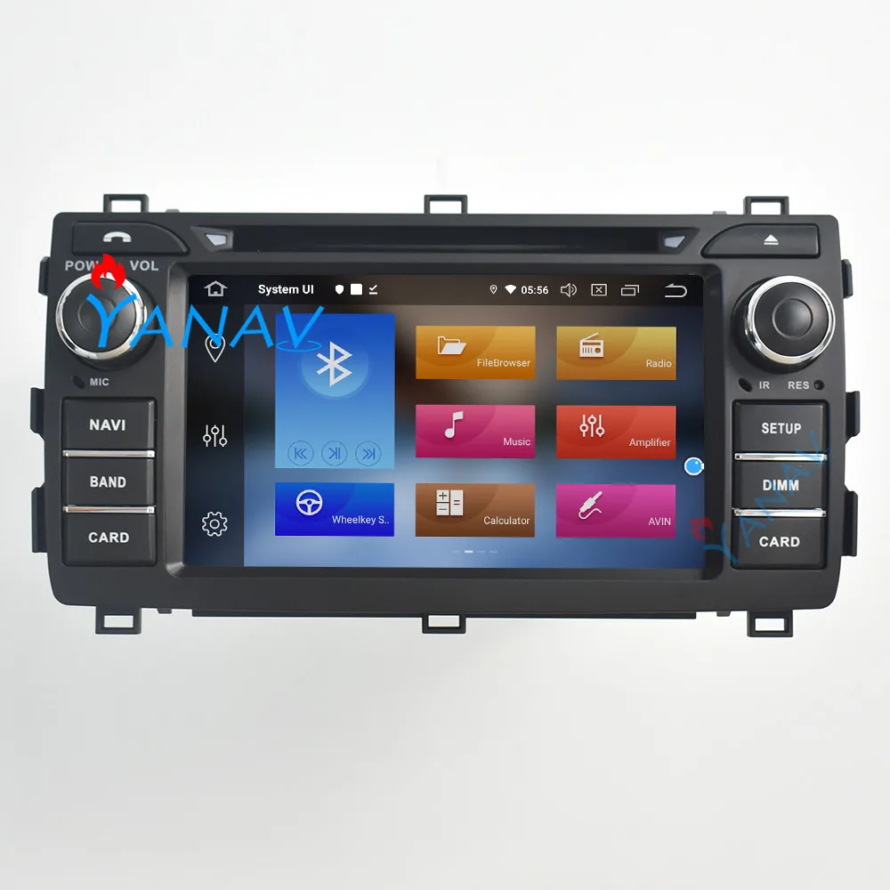 Android 10 0 автомобильный Радио мультимедийный плеер аудио DVD для-TOYOTA AURIS 2013 2014 Стерео