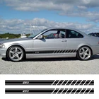 Наклейки в полоску для боковой двери автомобиля, 2 шт., виниловые наклейки для BMW E46, 3 серии, E30, E34, E36, E39, E60, E70, E87, E90, E91, E92