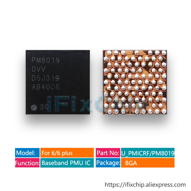 1 пара/лот Big PMIC power 338S1251 AZ + Baseband PMU ic PM8019 для iphone 6/6plus PM IC Chip|ics for iphones|ic poweriphone 6 |
