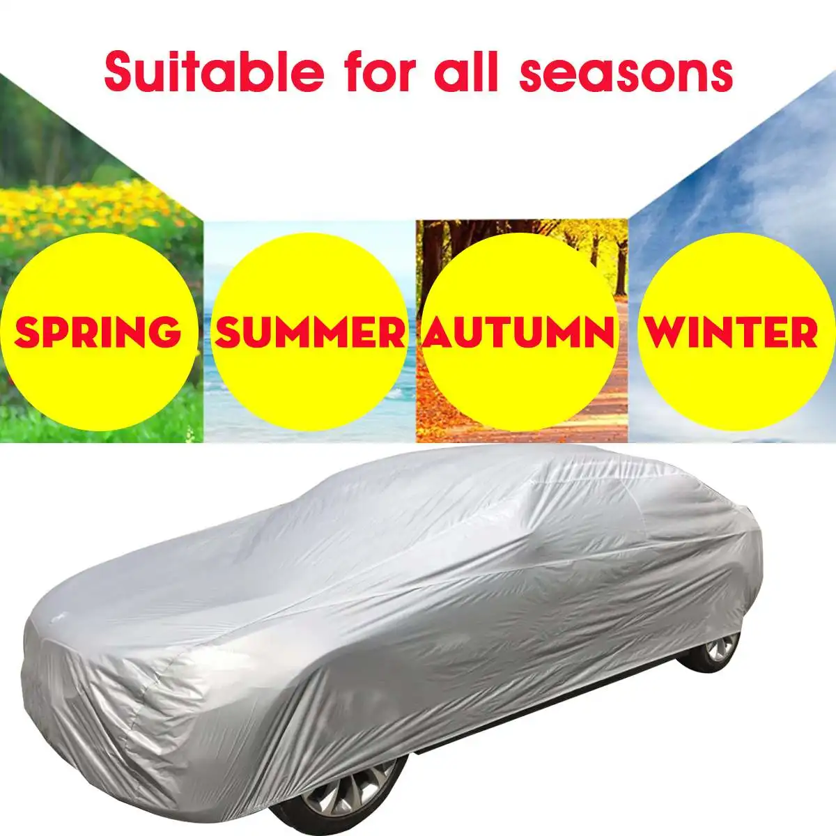 

Universal Car Covers Size S/M/L/XL/XXL Indoor Outdoor Full Auot Cover Sun UV Snow Dust Resistant Protection Cover