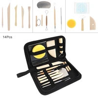 hand tool sets 15pcsset pottery clay sculpture carving tools soft clay plastic hand made ultra light clay kit tool sets