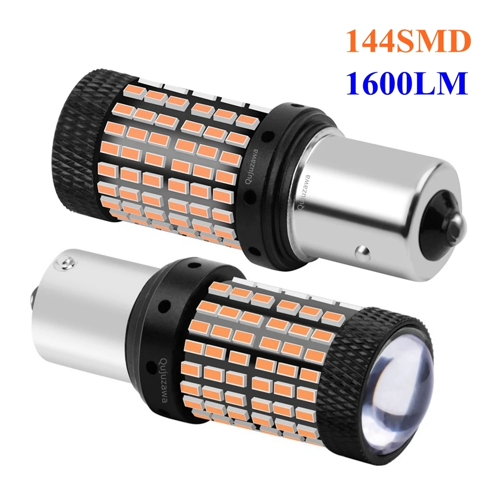 2 шт. BAU15S 1056 7506 PY21W 150 градусов супер яркие 1600LM светодиодные лампы оранжевые