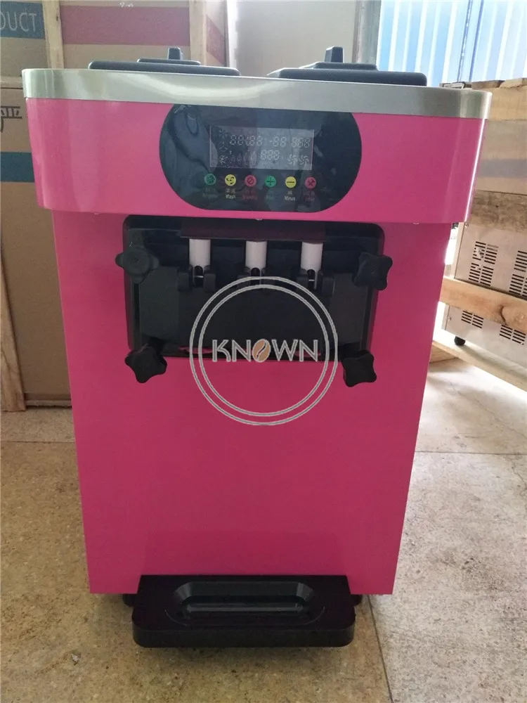 Настольное мороженое 18 л/ч мягкая машина для мороженого с 3 вкусами|Мороженицы| |