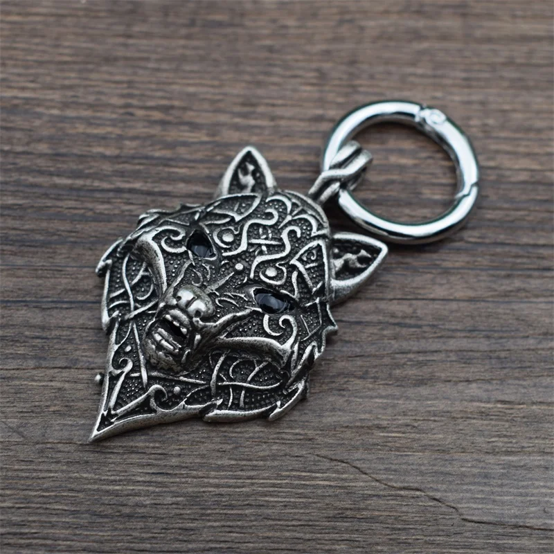 12 шт персональный брелок с головой волка оригинальные Панк ювелирные изделия