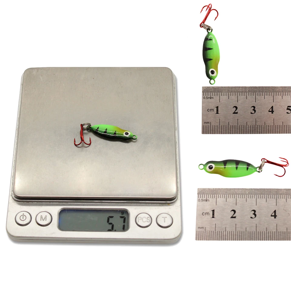 

High Quality Outdoor Fishing Bait 4 Color Winter Ice Jig 5cm 5.7g Fishing Lure Artificial Fake Lure Bait Sinking Fishing Tools