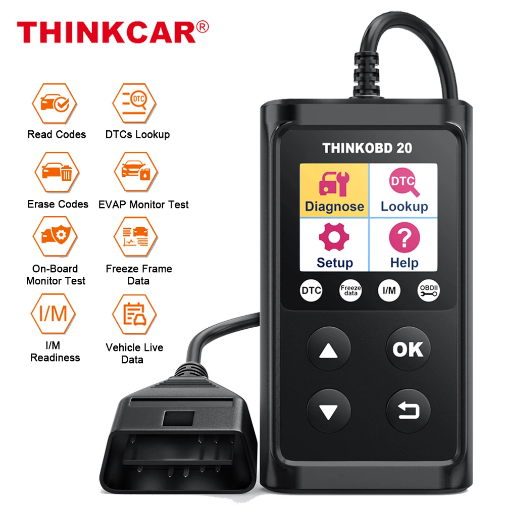 

THINKCAR Thinkobd 20 OBD2 Automotive Scanner Engine Code Reader Scan OBD 2 For Auto All Car Diagnostic Tool ​Scanner PK ELM327