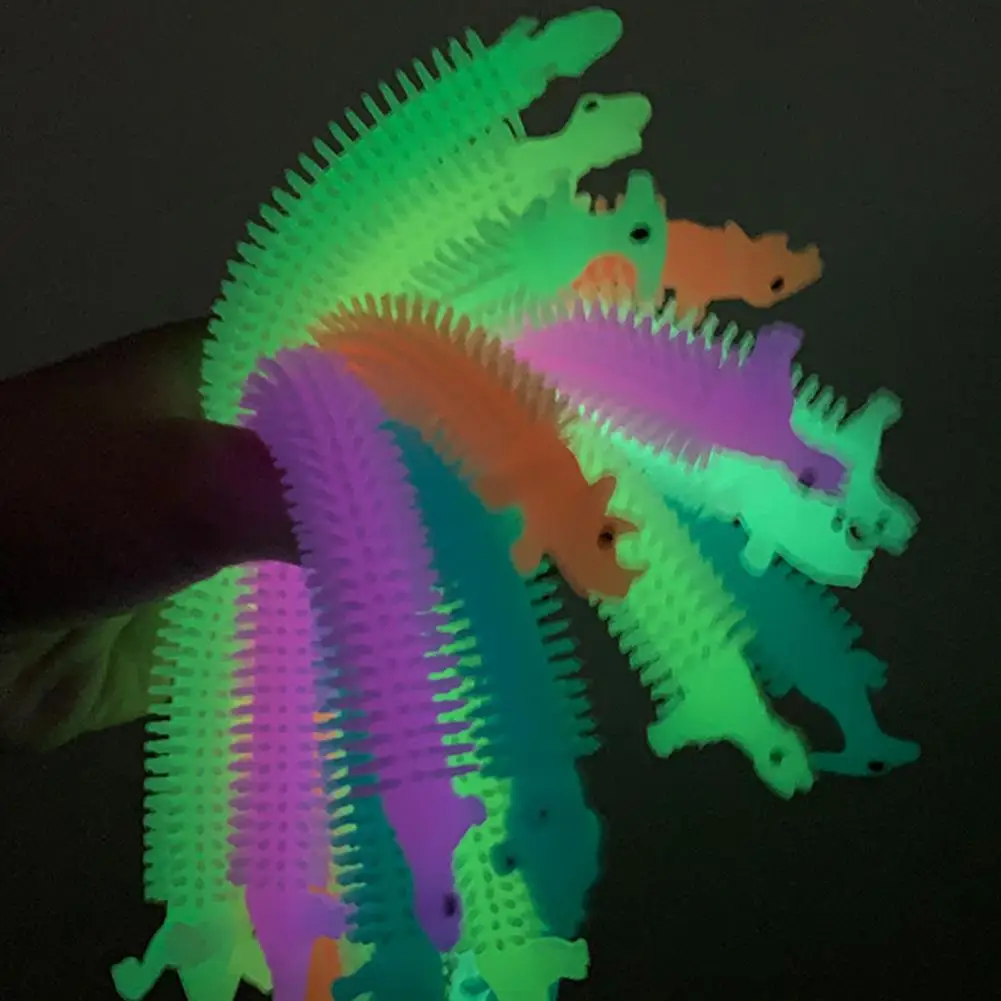 6Pcs Anti Stress Toys Worm Noodle Stretch String TPR Luminescent Rope Fidget Autism Vent Toy For Adults Kids Children | Игрушки и хобби