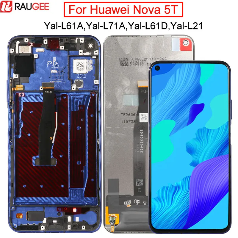 Экран для Huawei Nova 5 T ЖК дисплей сенсорный экран Замена Φ L61A L61D L71A экран|Экраны