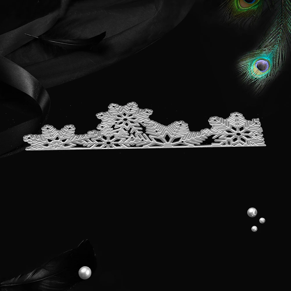 Металлические Вырубные штампы в виде снежинок 3D искусство рельефное тиснение