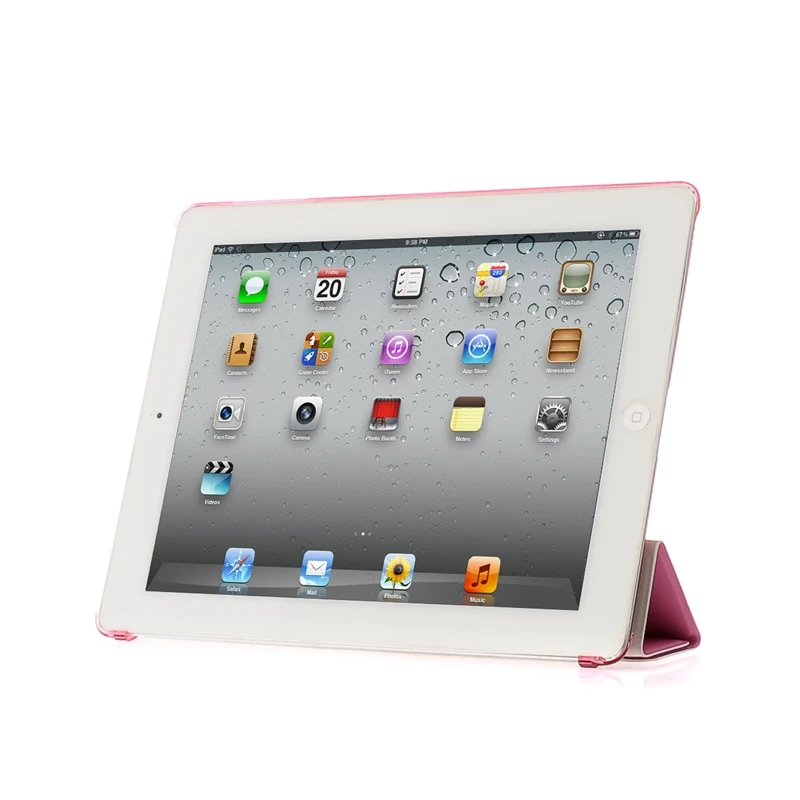 Умный чехол для ipad 4 3 2 ультра тонкий чехол из искусственной кожи с защелкой+ PC полупрозрачный чехол для Apple ipad 2 3 4# N