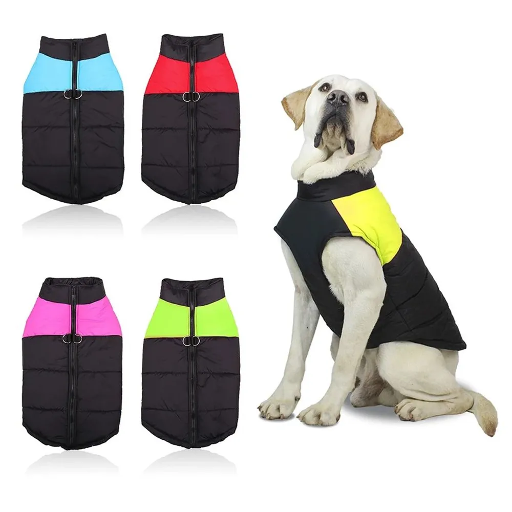 Новинка теплая зимняя одежда для собак водонепроницаемый жилет с подкладкой