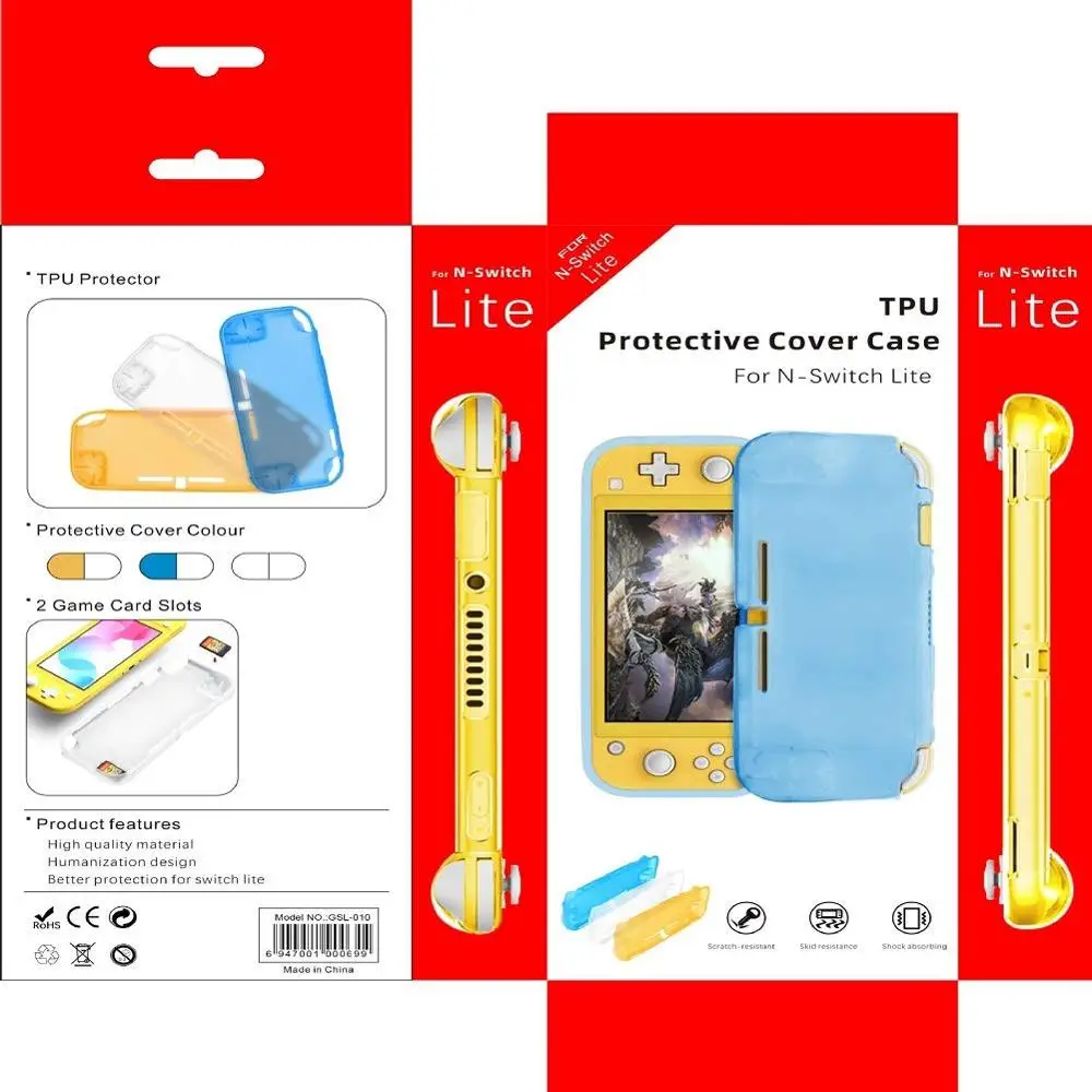 Защитный чехол из ТПУ для Nintendo Switch Lite 2019 мягкий защитный с защитой от царапин