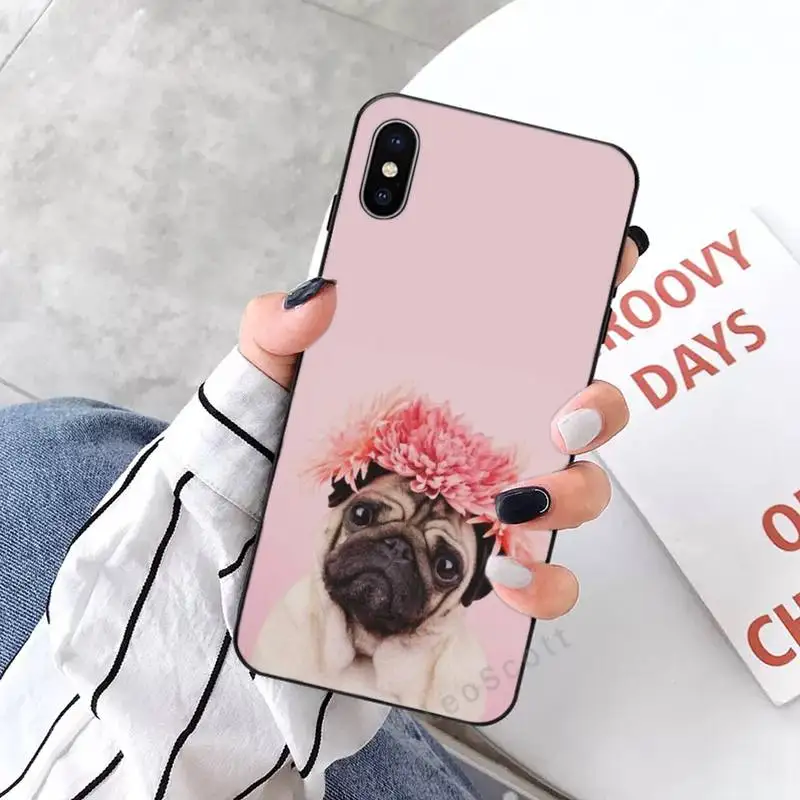 

Bulldog cute animal cute pet Phone Case for iPhone 11 12 mini pro XS MAX 8 7 6 6S Plus X 5S SE 2020 XR