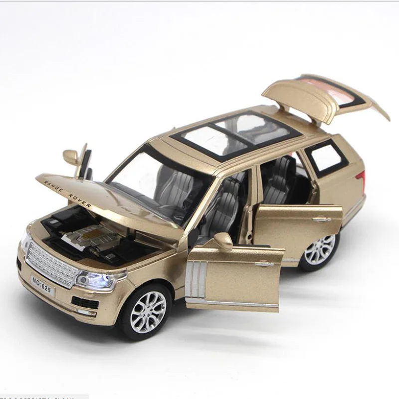 1:32 7 мест внедорожный автомобиль звук и светильник из сплава оттягивающий назад