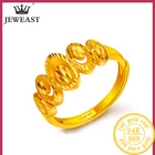 Кольцо из чистого золота 24 К, кольцо из настоящего золота AU 999, элегантные блестящие кольца с сердцем, красивые высококачественные трендовые классические ювелирные изделия, Лидер продаж, новинка 2020