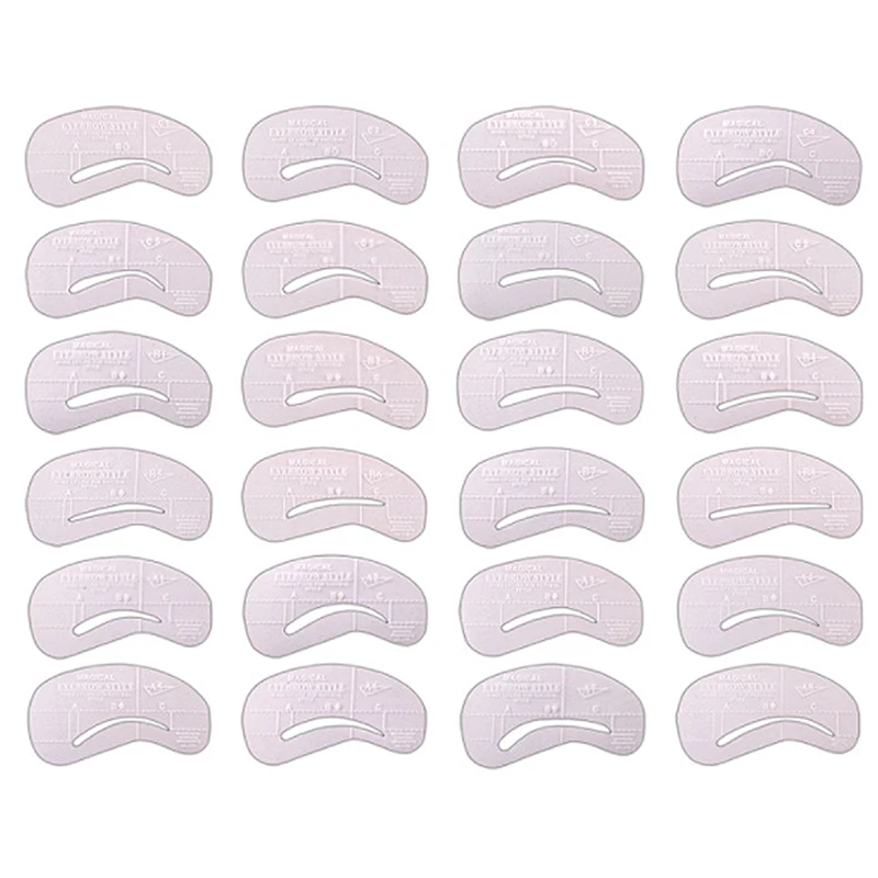 24 шт. в форме бровей постоянный шаблон формы дизайн Дрозд карта резьба слово